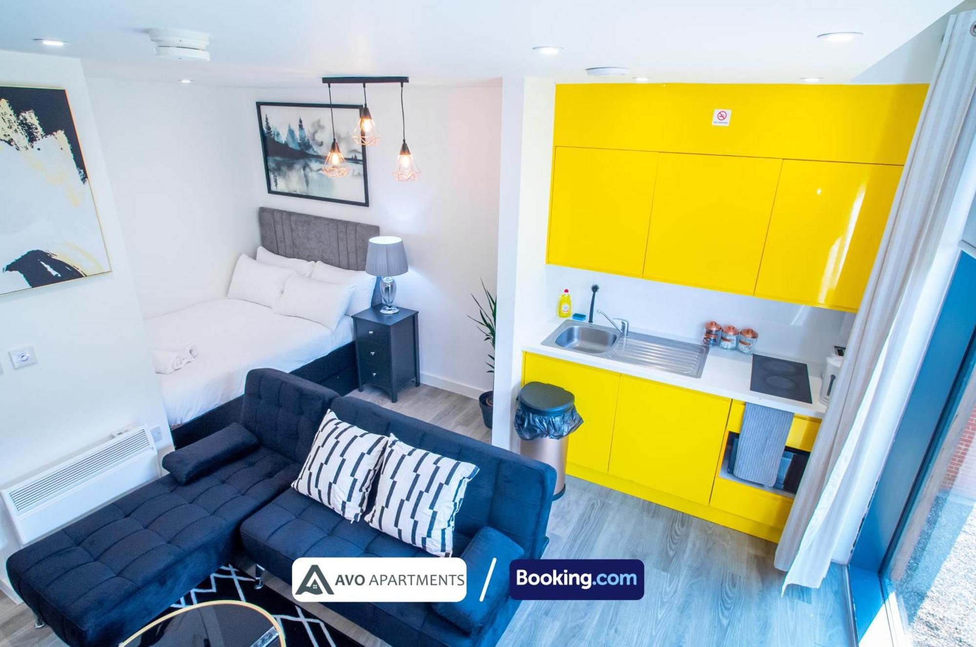 City Center Studio Apartments By Avo Apartments Sheffield Bagian luar foto